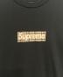 中古・古着 SUPREME (シュプリーム) BURBERRY (バーバリー) Supreme×	BURBERRY　ボックスロゴTシャツ ブラック サイズ:S：45000円