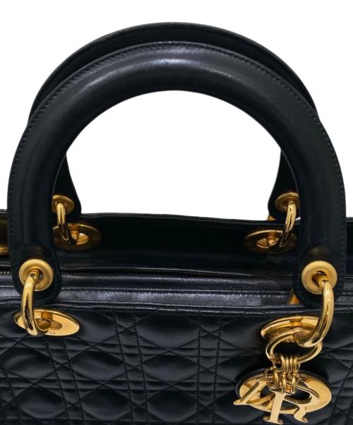 Christian Dior（クリスチャン ディオール）Christian Dior (クリスチャン ディオール) レディディオール ラージ ブラック サイズ:L/ラージの古着・服飾アイテム