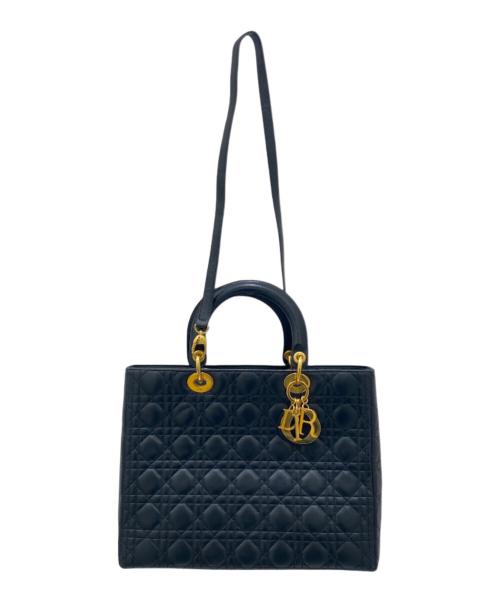 Christian Dior（クリスチャン ディオール）Christian Dior (クリスチャン ディオール) レディディオール ラージ ブラック サイズ:L/ラージの古着・服飾アイテム