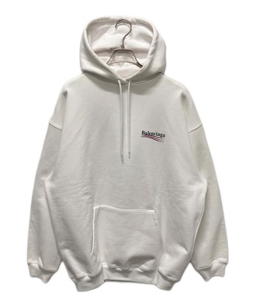 BALENCIAGA（バレンシアガ）BALENCIAGA (バレンシアガ) キャンペーンロゴパーカー ホワイト サイズ:XSの古着・服飾アイテム