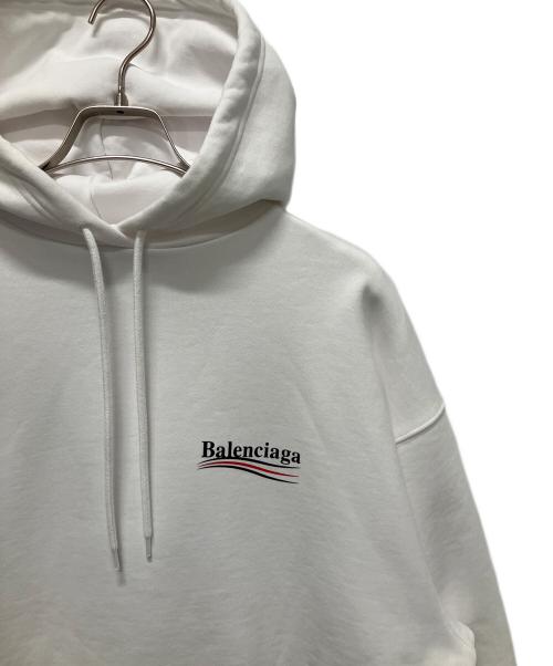 BALENCIAGA（バレンシアガ）BALENCIAGA (バレンシアガ) キャンペーンロゴパーカー ホワイト サイズ:XSの古着・服飾アイテム