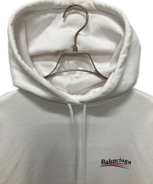 BALENCIAGA（バレンシアガ）BALENCIAGA (バレンシアガ) キャンペーンロゴパーカー ホワイト サイズ:XSの古着・服飾アイテム