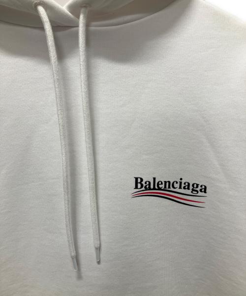 BALENCIAGA（バレンシアガ）BALENCIAGA (バレンシアガ) キャンペーンロゴパーカー ホワイト サイズ:XSの古着・服飾アイテム