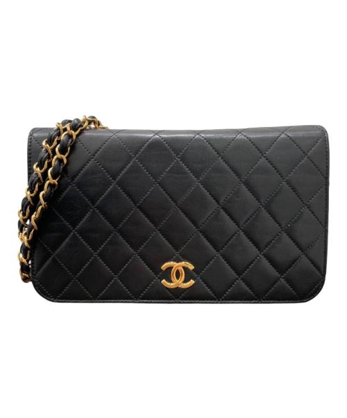 CHANEL（シャネル）CHANEL (シャネル) プッシュロックチェーンショルダーバッグ ブラックの古着・服飾アイテム