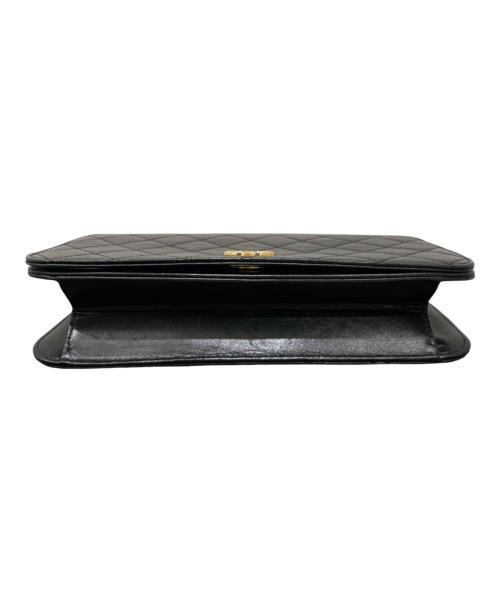 CHANEL（シャネル）CHANEL (シャネル) プッシュロックチェーンショルダーバッグ ブラックの古着・服飾アイテム