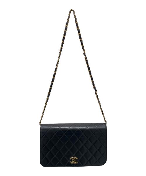 CHANEL（シャネル）CHANEL (シャネル) プッシュロックチェーンショルダーバッグ ブラックの古着・服飾アイテム