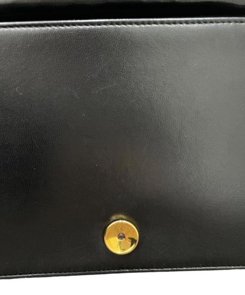 CHANEL（シャネル）CHANEL (シャネル) プッシュロックチェーンショルダーバッグ ブラックの古着・服飾アイテム