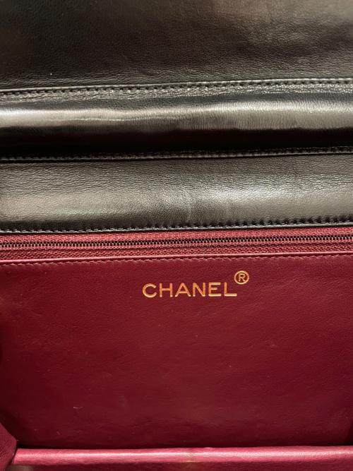 CHANEL（シャネル）CHANEL (シャネル) プッシュロックチェーンショルダーバッグ ブラックの古着・服飾アイテム