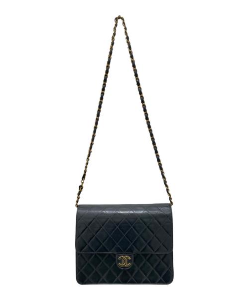 CHANEL（シャネル）CHANEL (シャネル) プッシュロックチェーンショルダーバッグ ブラックの古着・服飾アイテム