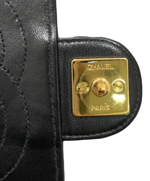 CHANEL（シャネル）CHANEL (シャネル) プッシュロックチェーンショルダーバッグ ブラックの古着・服飾アイテム