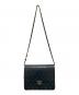 中古・古着 CHANEL (シャネル) プッシュロックチェーンショルダーバッグ ブラック：445000円