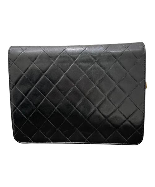 CHANEL（シャネル）CHANEL (シャネル) プッシュロックチェーンショルダーバッグ ブラックの古着・服飾アイテム