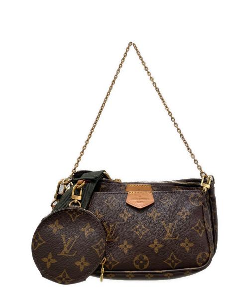 LOUIS VUITTON（ルイ ヴィトン）LOUIS VUITTON (ルイ ヴィトン) ミュルティ ポシェット アクセソワール/ショルダーバッグ カーキの古着・服飾アイテム