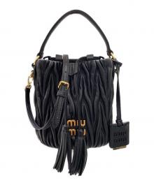 MIU MIU（ミュウミュウ）の古着「ミニバケットバッグ」｜ブラック