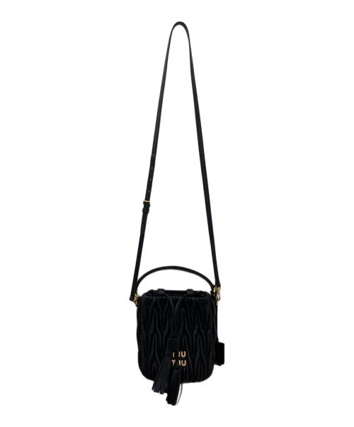 MIU MIU（ミュウミュウ）MIU MIU (ミュウミュウ) ミニバケットバッグ ブラックの古着・服飾アイテム