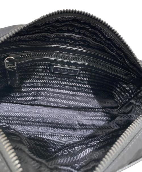 PRADA（プラダ）PRADA (プラダ) サフィアーノレザー ショルダーバッグ ブラックの古着・服飾アイテム