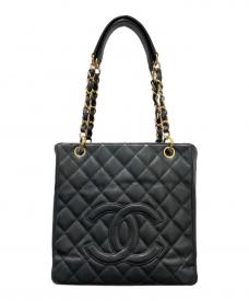 CHANELシャネル）の古着「PSTトートバッグ」｜ブラック
