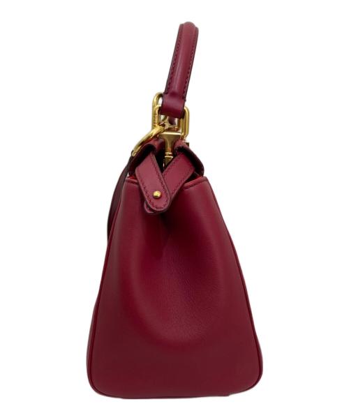 FENDI（フェンディ）FENDI (フェンディ) ピーカブーミニ ショルダーバッグ レッドピンク系 サイズ:ミニの古着・服飾アイテム
