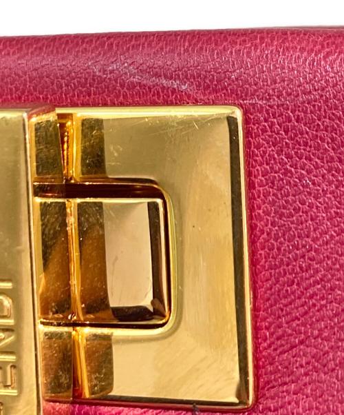 FENDI（フェンディ）FENDI (フェンディ) ピーカブーミニ ショルダーバッグ レッドピンク系 サイズ:ミニの古着・服飾アイテム