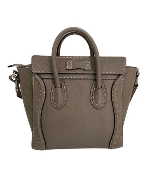 CELINE（セリーヌ）CELINE (セリーヌ) ラゲージ ナノショッパー グレージュ サイズ:ナノの古着・服飾アイテム