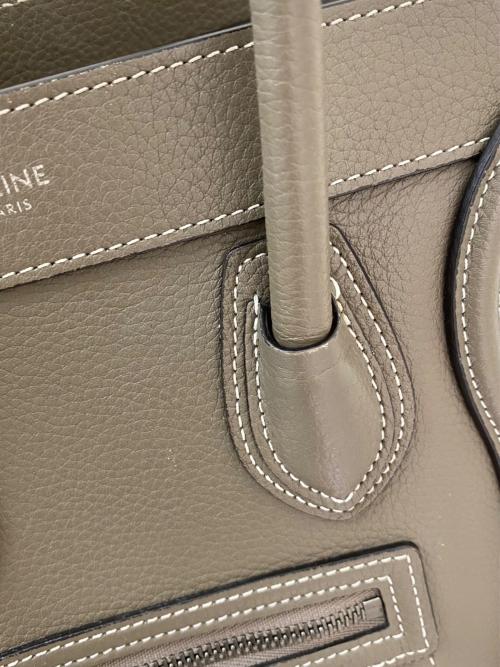 CELINE（セリーヌ）CELINE (セリーヌ) ラゲージ ナノショッパー グレージュ サイズ:ナノの古着・服飾アイテム
