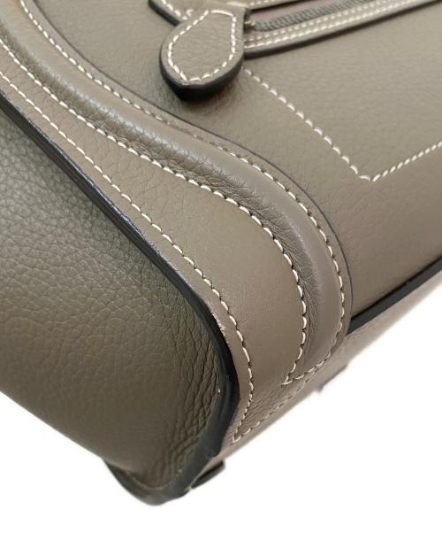CELINE（セリーヌ）CELINE (セリーヌ) ラゲージ ナノショッパー グレージュ サイズ:ナノの古着・服飾アイテム