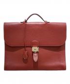 HERMESエルメス）の古着「サックアデペッシュ38/ブリーフケース/ビジネスバッグ」｜ルージュガランス