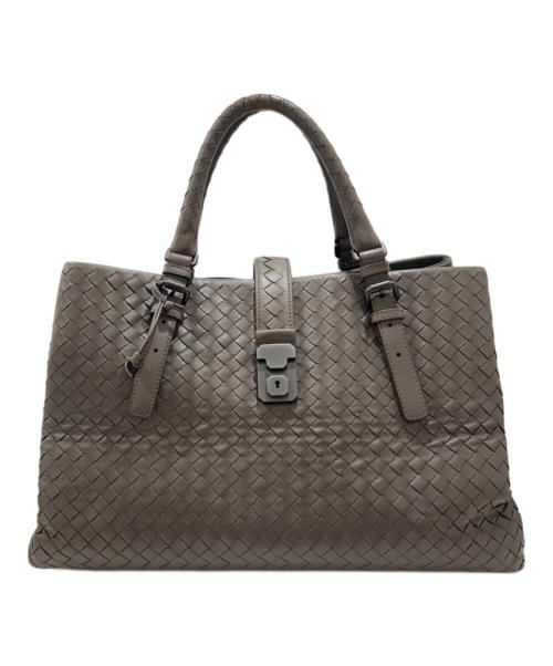 BOTTEGA VENETA（ボッテガベネタ）BOTTEGA VENETA (ボッテガベネタ) イントレチャートハンドバッグ グレー サイズ:-の古着・服飾アイテム