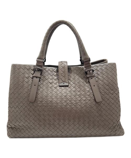 BOTTEGA VENETA（ボッテガベネタ）BOTTEGA VENETA (ボッテガベネタ) イントレチャートハンドバッグ グレー サイズ:-の古着・服飾アイテム