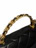 中古・古着 CHANEL (シャネル) トップハンドルチェーンショルダーバッグ ブラック：730000円