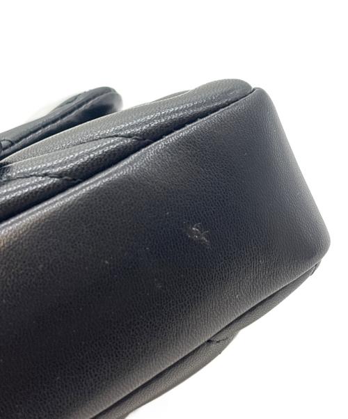 GUCCI（グッチ）GUCCI (グッチ) GGマーモント　チェーンショルダーバッグ ブラックの古着・服飾アイテム