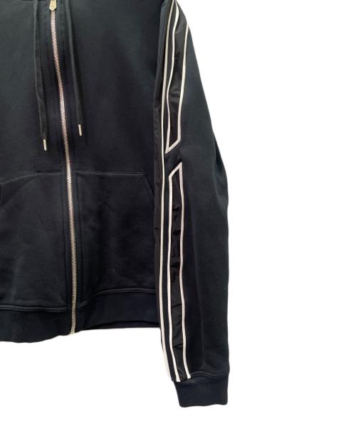 HERMES（エルメス）HERMES (エルメス) フーデッドジップアップ・パーカ 《ランH》 ブラック サイズ:Ｓの古着・服飾アイテム