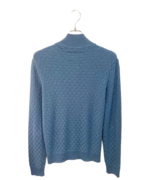 LOUIS VUITTON（ルイ ヴィトン）LOUIS VUITTON (ルイ ヴィトン) ダミエジップアップニット ネイビー サイズ:Mの古着・服飾アイテム