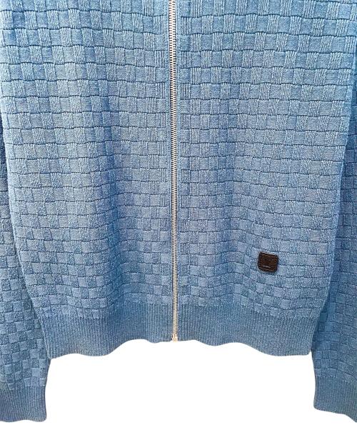 LOUIS VUITTON（ルイ ヴィトン）LOUIS VUITTON (ルイ ヴィトン) ダミエジップアップニット ネイビー サイズ:Mの古着・服飾アイテム