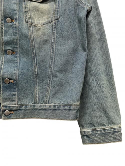 PRADA（プラダ）PRADA (プラダ) ロゴプレートデニムジャケット インディゴ サイズ:Mの古着・服飾アイテム