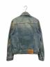 PRADA (プラダ) ロゴプレートデニムジャケット インディゴ サイズ:M：180000円