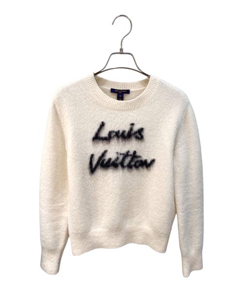 LOUIS VUITTON（ルイ ヴィトン）LOUIS VUITTON (ルイ ヴィトン) ウールブラッシュドニット アイボリー サイズ:Ｍの古着・服飾アイテム