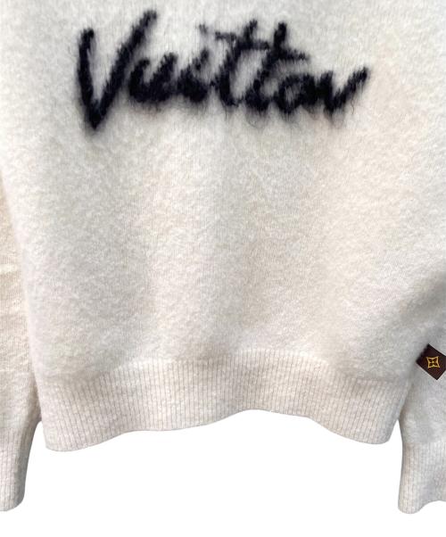 LOUIS VUITTON（ルイ ヴィトン）LOUIS VUITTON (ルイ ヴィトン) ウールブラッシュドニット アイボリー サイズ:Ｍの古着・服飾アイテム