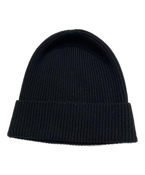 MONCLER（モンクレール）MONCLER (モンクレール) ロゴワッペンニット帽　H20913B70500 A9342 ブラックの古着・服飾アイテム