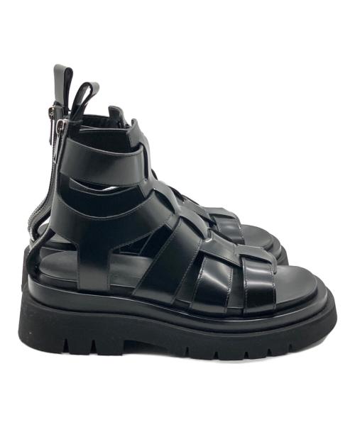 BOTTEGA VENETA（ボッテガベネタ）BOTTEGA VENETA (ボッテガベネタ) グラディエーターサンダル ブラック サイズ:37の古着・服飾アイテム