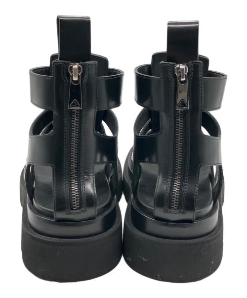 BOTTEGA VENETA（ボッテガベネタ）BOTTEGA VENETA (ボッテガベネタ) グラディエーターサンダル ブラック サイズ:37の古着・服飾アイテム