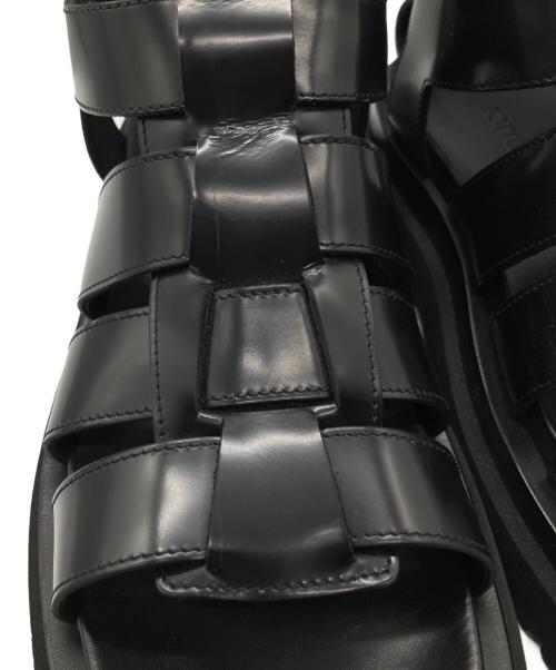 BOTTEGA VENETA（ボッテガベネタ）BOTTEGA VENETA (ボッテガベネタ) グラディエーターサンダル ブラック サイズ:37の古着・服飾アイテム