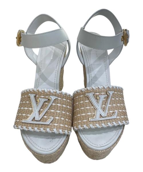 LOUIS VUITTON（ルイ ヴィトン）LOUIS VUITTON (ルイ ヴィトン) スターボード・ライン エスパドリーユサンダル ホワイト サイズ:39の古着・服飾アイテム