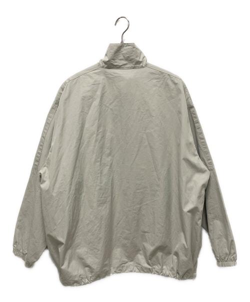 BALENCIAGA（バレンシアガ）BALENCIAGA (バレンシアガ) オーバーサイズド ジップアップロゴナイロンジャケット グレー サイズ:XXSの古着・服飾アイテム