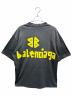 BALENCIAGA (バレンシアガ) テープロゴダメージTシャツ/739784 T0VA9 ネイビー サイズ:M：70000円