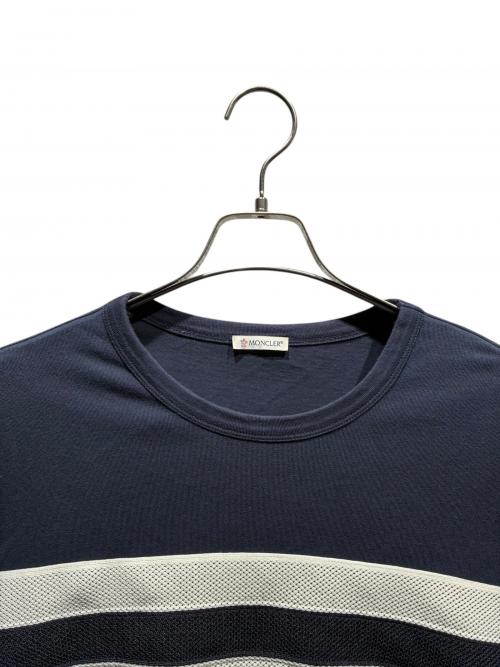 MONCLER（モンクレール）MONCLER (モンクレール) ロゴTシャツ ネイビー サイズ:XLの古着・服飾アイテム
