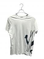 MONCLERモンクレール）の古着「ロゴTシャツ/E20918046150 V8043」｜ホワイト