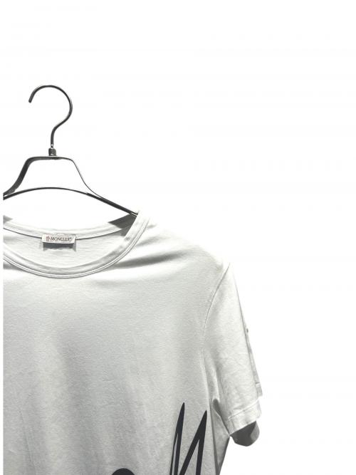 MONCLER（モンクレール）MONCLER (モンクレール) ロゴTシャツ/E20918046150 V8043 ホワイト サイズ:Lの古着・服飾アイテム