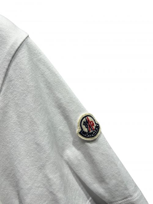 MONCLER（モンクレール）MONCLER (モンクレール) ロゴTシャツ/E20918046150 V8043 ホワイト サイズ:Lの古着・服飾アイテム