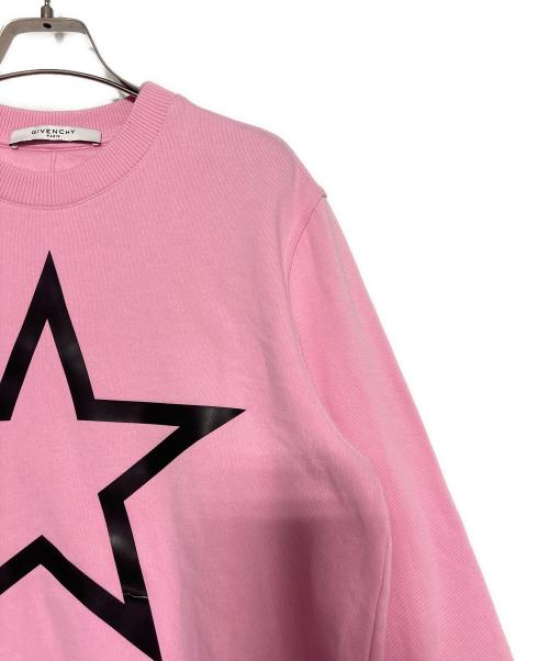 GIVENCHY（ジバンシィ）GIVENCHY (ジバンシィ) Graphic print crew neck sweatshirt ピンク サイズ:XSの古着・服飾アイテム